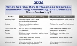 Manufacturing Consulting vs Contract Manufacturing
