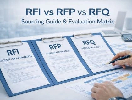 RFI vs RFP vs RFQ in Product Sourcing